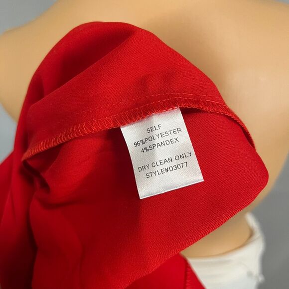 Red Satin Slip Dress Size Small Cowl Neck Midi Valentine’s Day Date Night Flirty - Picture 11 of 12